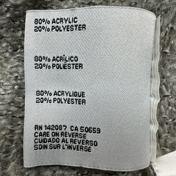 Simply Noelle Convertible Sweater Lightweight Open Knit Taupe Size M - Picture 11 of 16